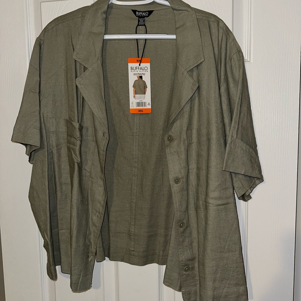 Buffalo David Bitton Men's Olive Shirt Jacket